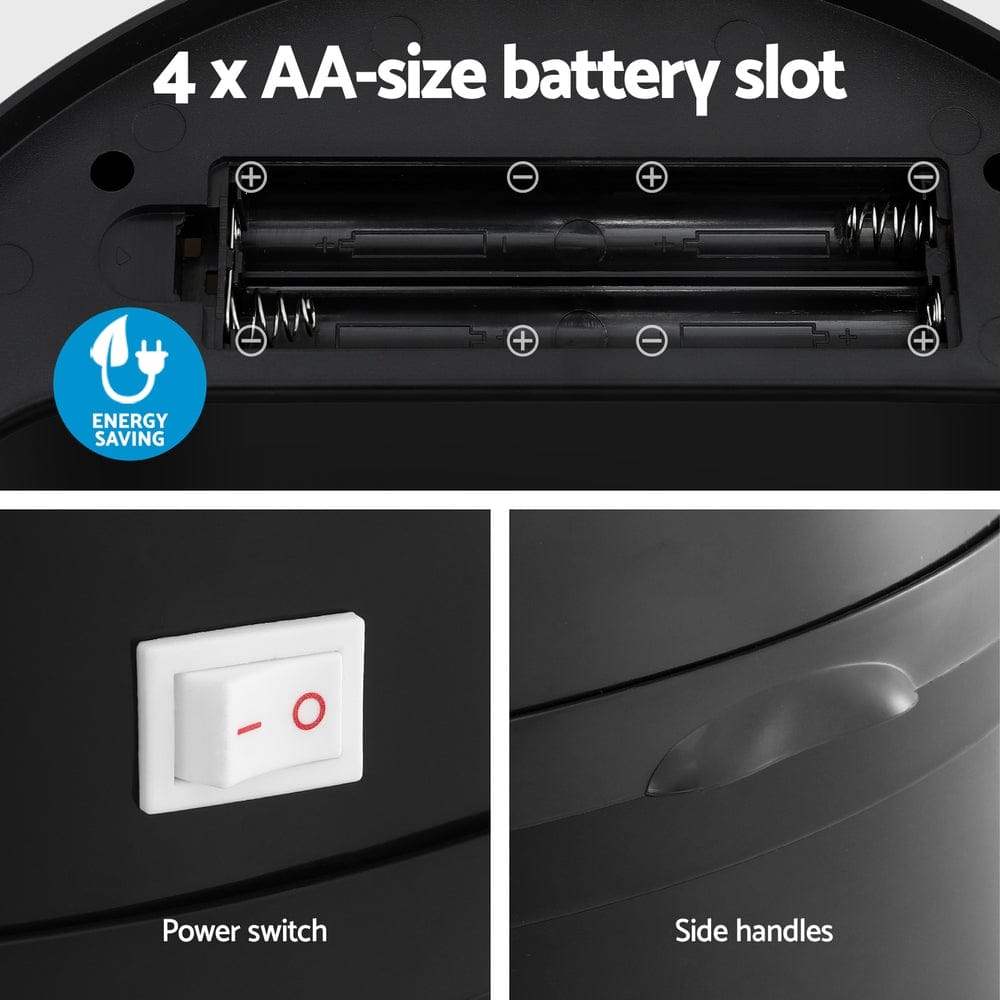 Devanti Home & Garden > Kitchen Bins > Automatic Bins Devanti Sensor Bin Motion Rubbish Bins Kitchen Automatic Trash Can Black 9L