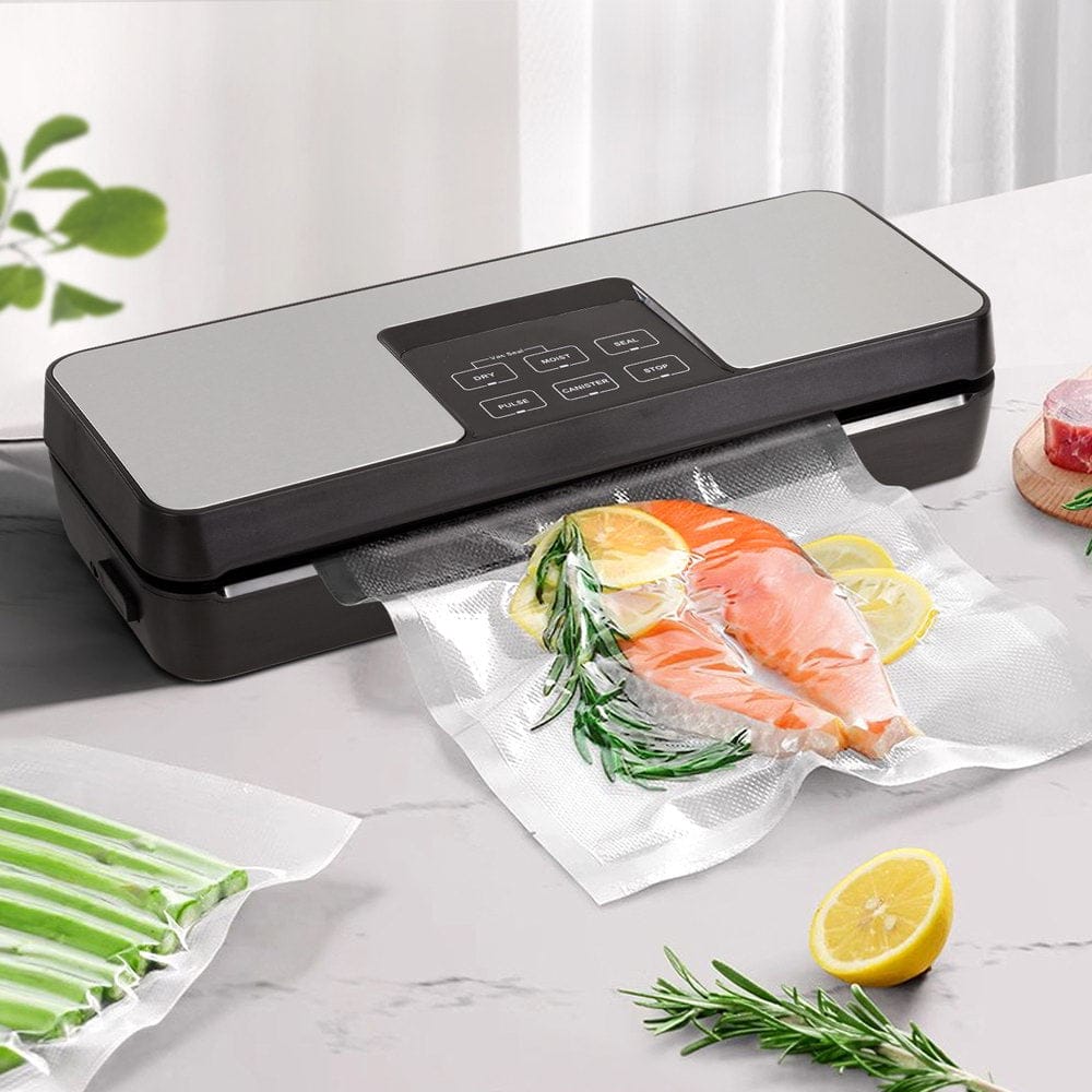 Devanti Home & Garden > Kitchenware > Food Storage Devanti Food Vacuum Sealer Machine Fresh Storage Auto Seal Slide Cutter 5 Modes