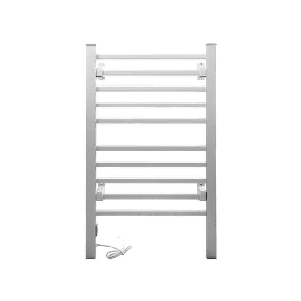 Devanti Home & Garden > Laundry & Cleaning > Drying Racks & Hangers Devanti Electric Heated Towel Rail Rack 10 Bars Freestanding Clothes Dry Warmer