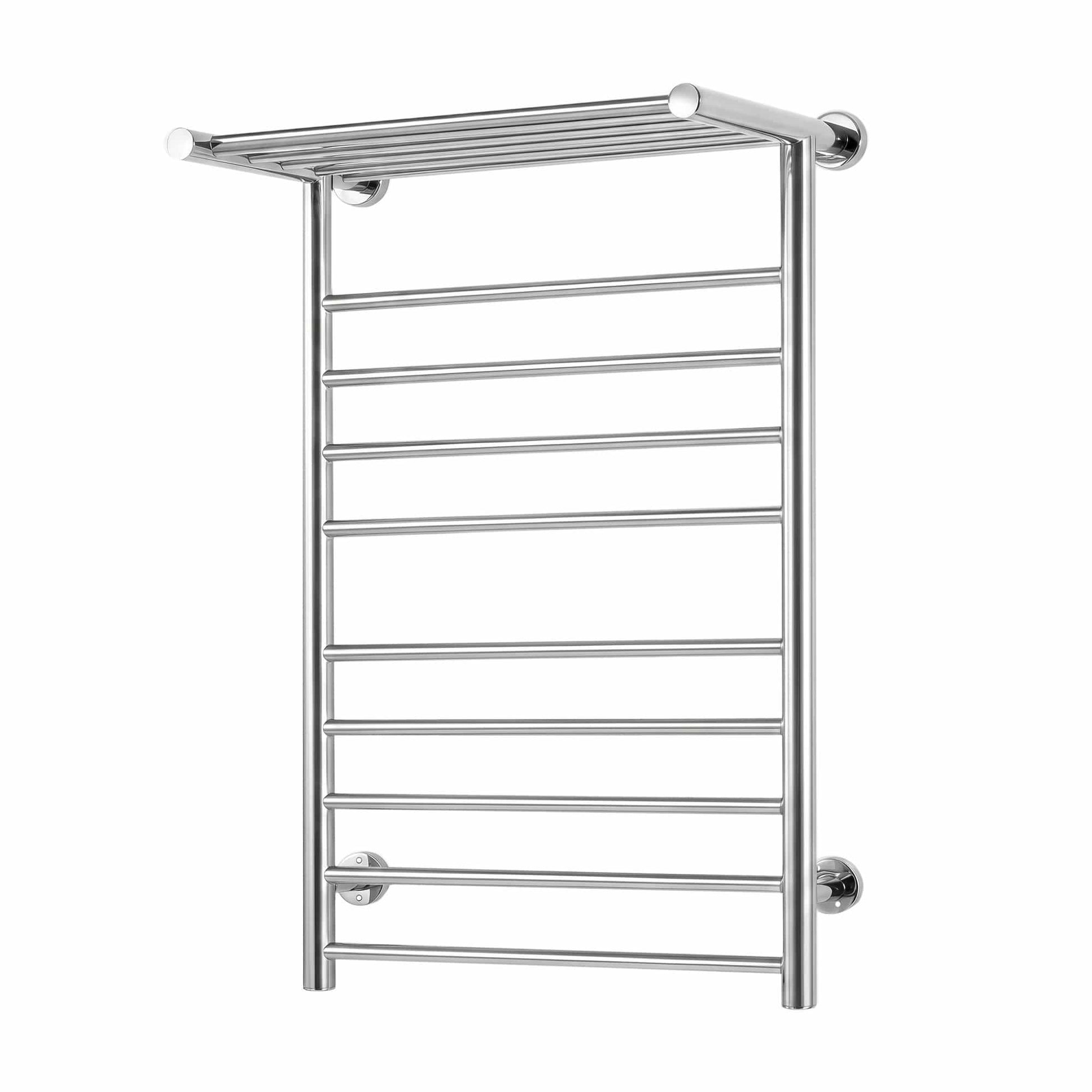 Devanti Home & Garden > Laundry & Cleaning > Drying Racks & Hangers Devanti Electric Heated Towel Rail Rack 14 Bars Wall Mounted Clothes Dry Warmer