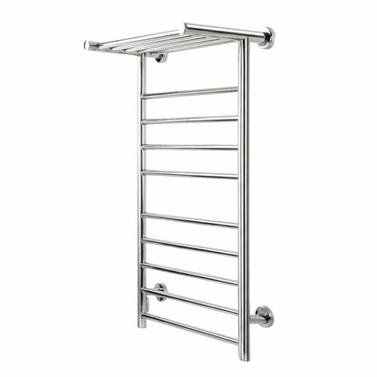 Devanti Home & Garden > Laundry & Cleaning > Drying Racks & Hangers Devanti Electric Heated Towel Rail Rack 14 Bars Wall Mounted Clothes Dry Warmer