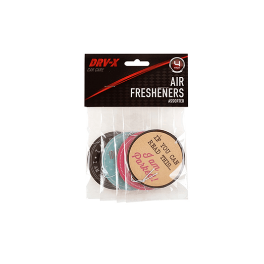 DRV-X Car Air Freshener 4 Pack Air Freshener Car Air Cleaner Fragrance Perfume Truck Home Office Round