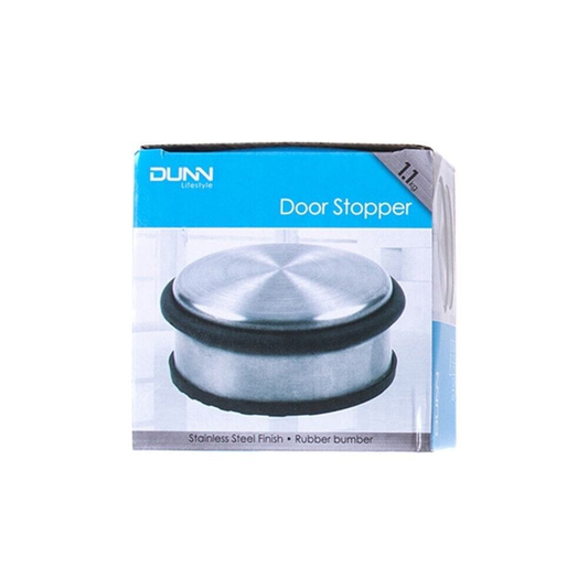 Dunn Stainless Steel Rubber Door Stopper Jammer Stopper Heavy Duty Door Stop 1.1kg