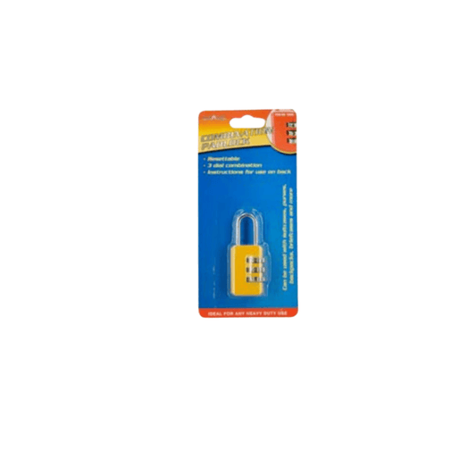Duramax 1x Secure Lock Mini Combination Padlock Swivel Shackle Resettable Code
