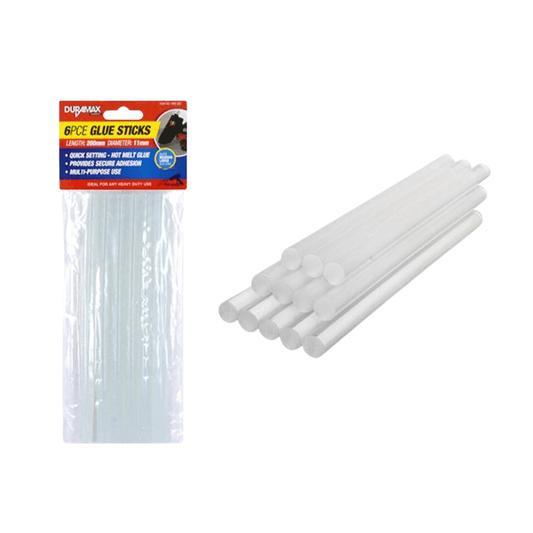 Duramax 6 Hot Melt Glue Clear Sticks Adhesive Craft Stick Glue Gun 11mm 200mm