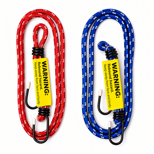 Duramax Bungee Cords 2X Bungee Cord Straps Rubber Coated Tie Down Metal Hooks Trailer Heavy Duty
