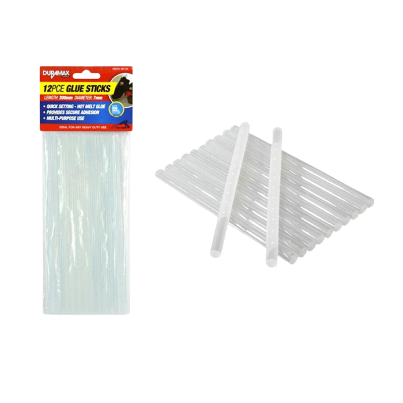 Duramax Glue Stick 12 Hot Melt Glue Clear Sticks Adhesive Craft Stick Glue Gun 7mm 200mm