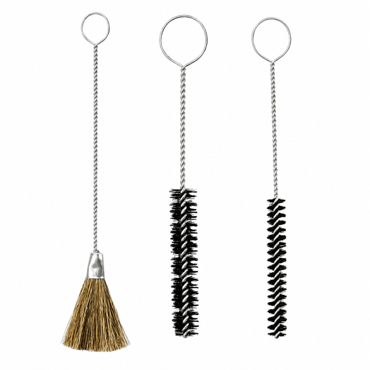 Durmax Cleaning brushes 3pcs Large Wire Cleaning Detail Brush Set Steel Nylon Metal Glass Bottle Tools