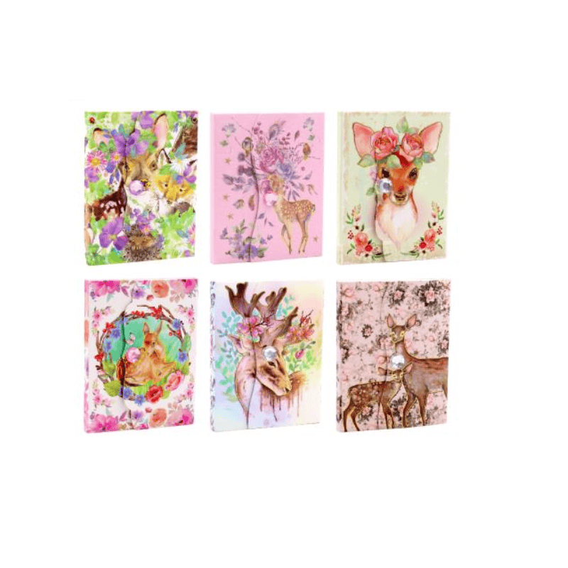 Durmaz 1x Mini Pocket Diary Notebook Magnet Cover Notepad Writing Paper Travel Book