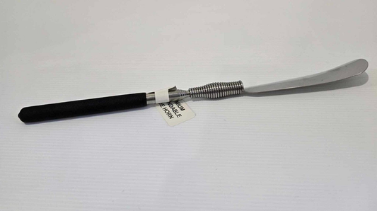 Durmaz Black 31cm Premium Stainless Steel Extendable Shoe Horn Shoes Spoon Shoehorn