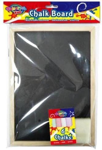 Durmaz Board Wooden Frame Blackboard Chalk Board School Duster Chalkboard Party Wedding Sign