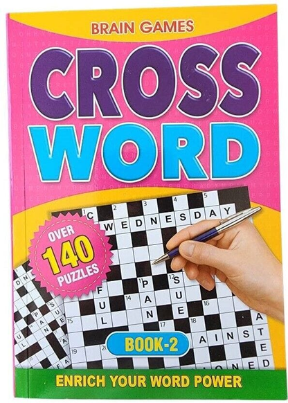 Durmaz Book 2 Cross Word Puzzle Book Stimulating Stress Relaxing Over 140 Puzzles Travel A5
