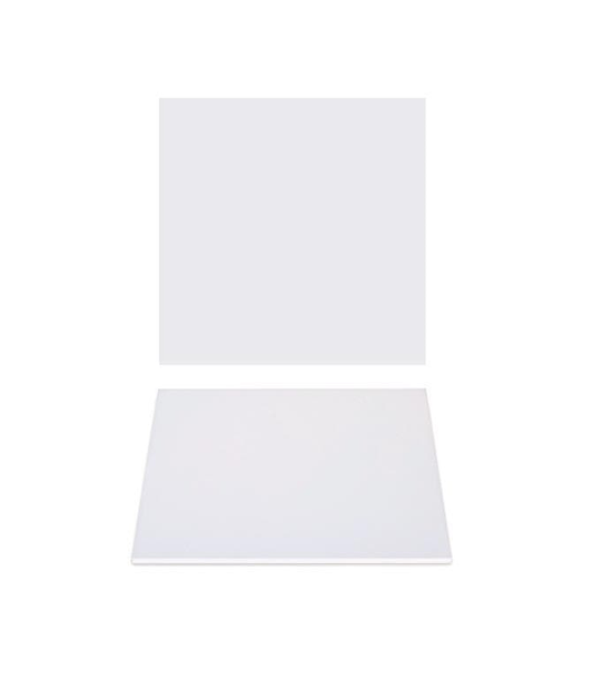 Durmaz Cake Board Base Masonite 6mm White Square Professional Cake Boxes 6" Diameter