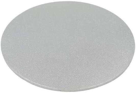 Durmaz Cake Boards Cake Board Base Masonite 6mm Silver Round Professional Cake Boxes 8" Diameter