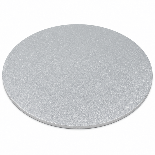 Durmaz Cake Boards Cake Board Base Masonite 6mm Silver Round Professional Cake Boxes 8" Diameter