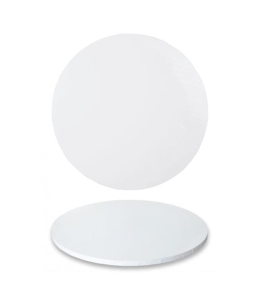 Durmaz Cake Boards Cake Board Base Masonite 6mm White Round Professional Cake Boxes 8" Diameter