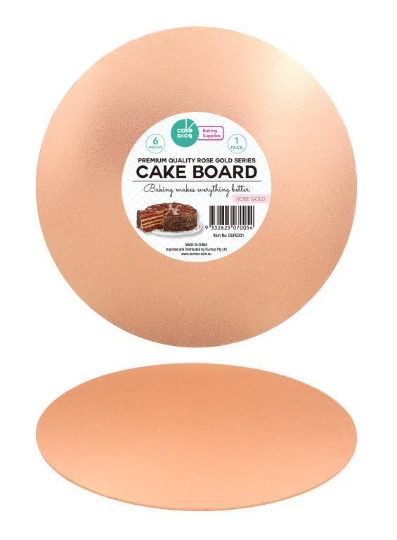 Durmaz Cake Boards Round Cake Boards Board Cardboard 6 inch Birthday Wedding Rose Gold Color Baking