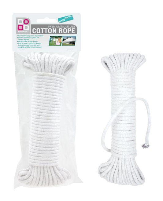 Durmaz Clothes Line All Purpose Clothes Line Rope 5MM Diameter x 10MTRS Camping Outdoor Garden Home