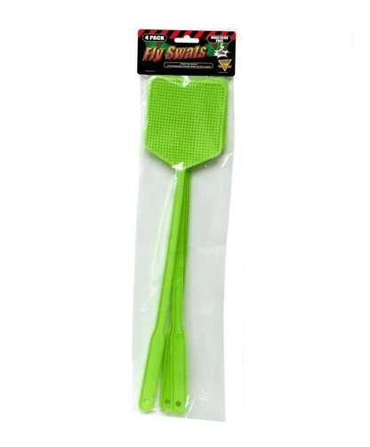 Durmaz Fly Swatter Green 4 X Plastic Mosquito Fly Swatter Handle Insect Swat Killer Bug Catcher