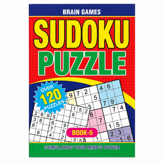 Durmaz Sudoku Sudoku Large Puzzle Book Stimulating Stress Relaxing Over 120 Puzzles Travel BK5