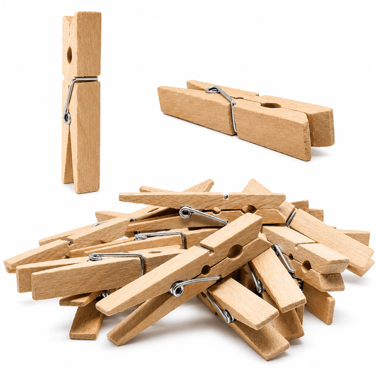 Easy living Clothing Pegs Premium Clothes Pegs Strong Washing Line Drying Clips Spring wood wooden Hanging