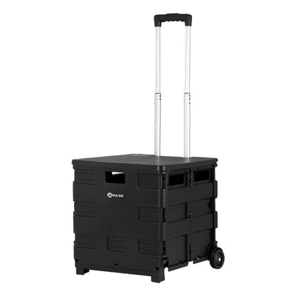 Emajin Furniture > Dining > Kitchen & Dining Trolleys Emajin Foldable Shopping Cart Trolley Grocery Basket Rolling Wheel Portable 35KG