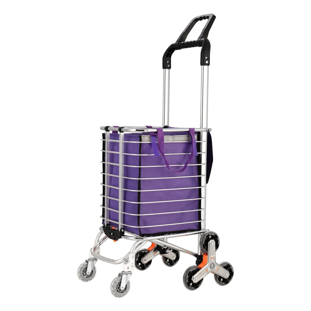 Emajin Furniture > Dining > Kitchen & Dining Trolleys Emajin Shopping Cart Trolley 35L Foldable Climbing Wheels