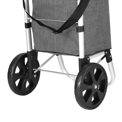 Emajin Furniture > Dining > Kitchen & Dining Trolleys Emajin Shopping Trolley Cart 45KG Foldable Grey
