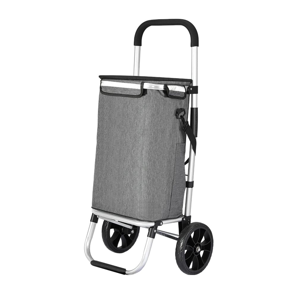 Emajin Furniture > Dining > Kitchen & Dining Trolleys Emajin Shopping Trolley Cart 45KG Foldable Grey