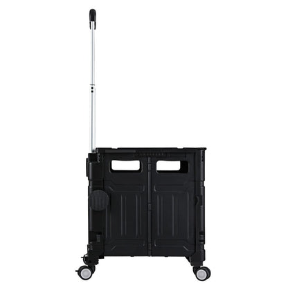 Emajin Furniture > Dining > Kitchen & Dining Trolleys Emajin Shopping Trolley Cart 75L Foldable Black