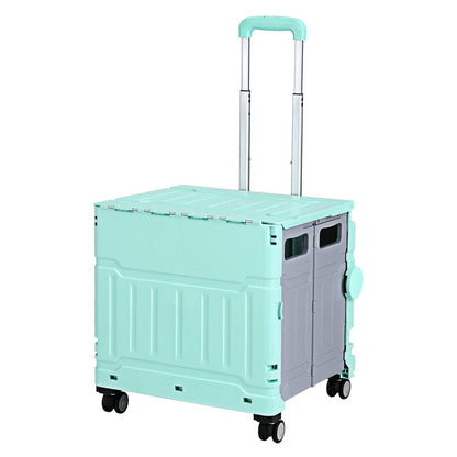 Emajin Furniture > Dining > Kitchen & Dining Trolleys Emajin Shopping Trolley Cart 75L Foldable Green