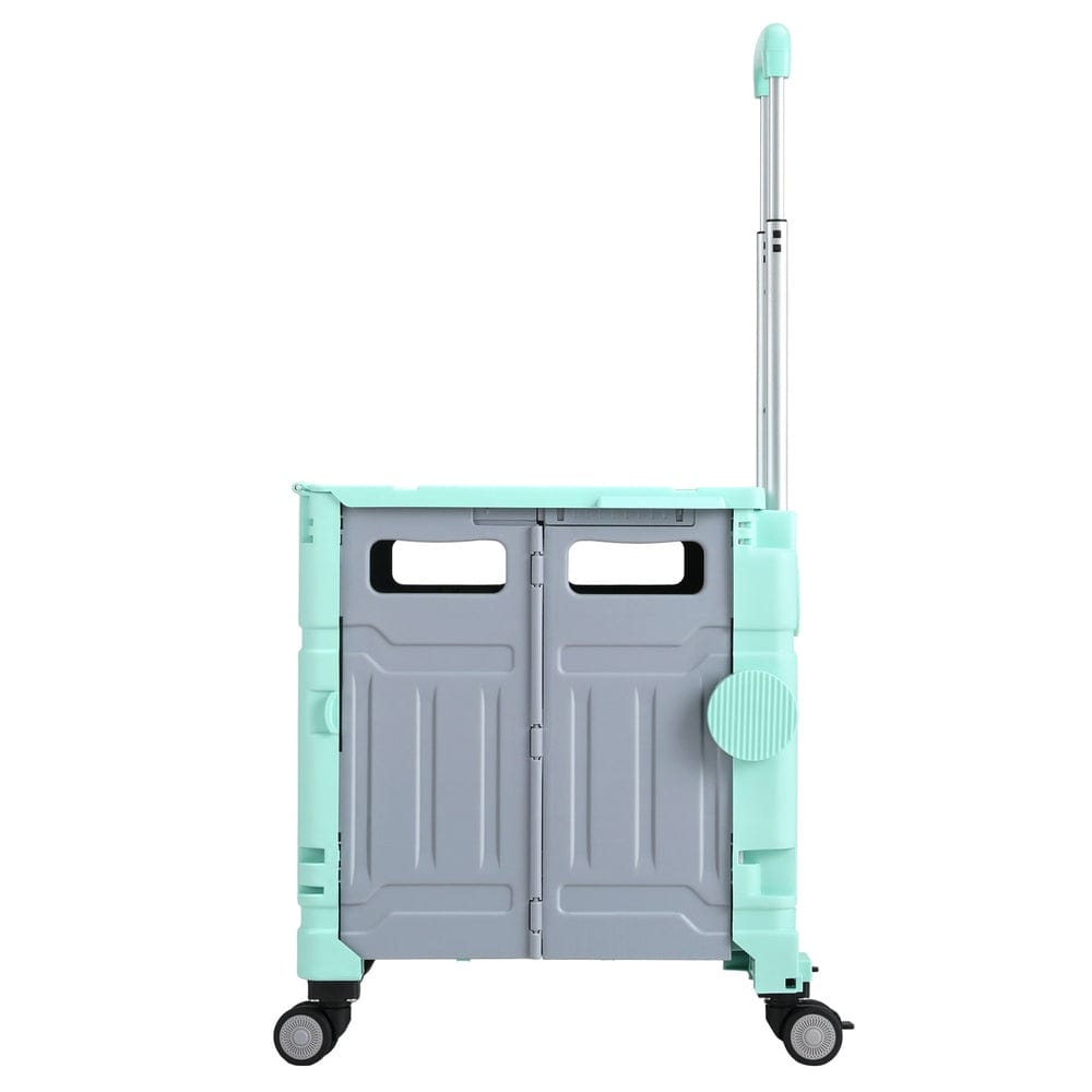 Emajin Furniture > Dining > Kitchen & Dining Trolleys Emajin Shopping Trolley Cart 75L Foldable Green