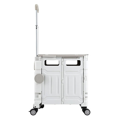Emajin Furniture > Dining > Kitchen & Dining Trolleys Emajin Shopping Trolley Cart 75L Foldable White