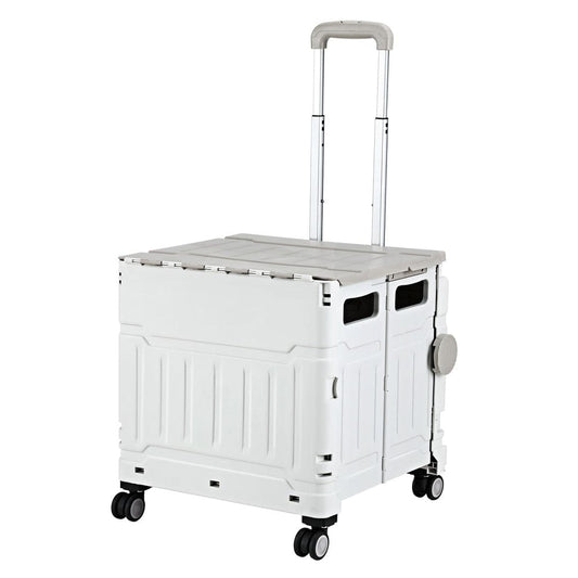 Emajin Furniture > Dining > Kitchen & Dining Trolleys Emajin Shopping Trolley Cart 75L Foldable White