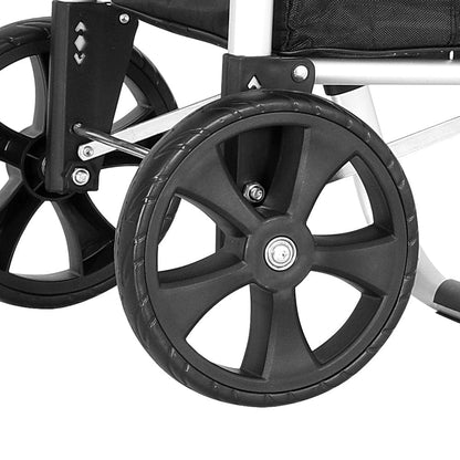 Emajin Furniture > Dining > Kitchen & Dining Trolleys Emajin Shopping Trolley Cart Foldable 45KG Black