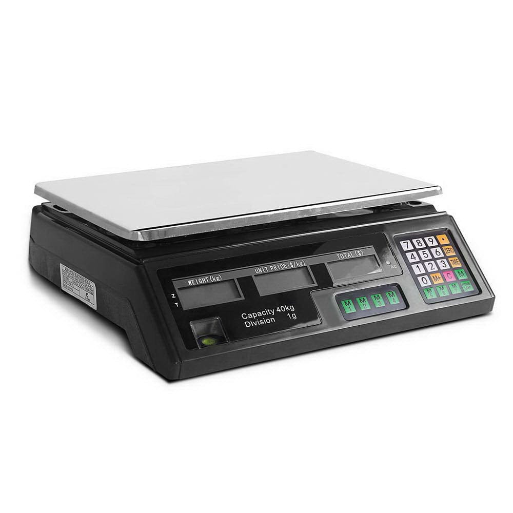 Emajin Home & Garden > Scales > Kitchen Scales Emajin Scales Digital Kitchen 40KG Weighing Scales Platform Scales Black LCD