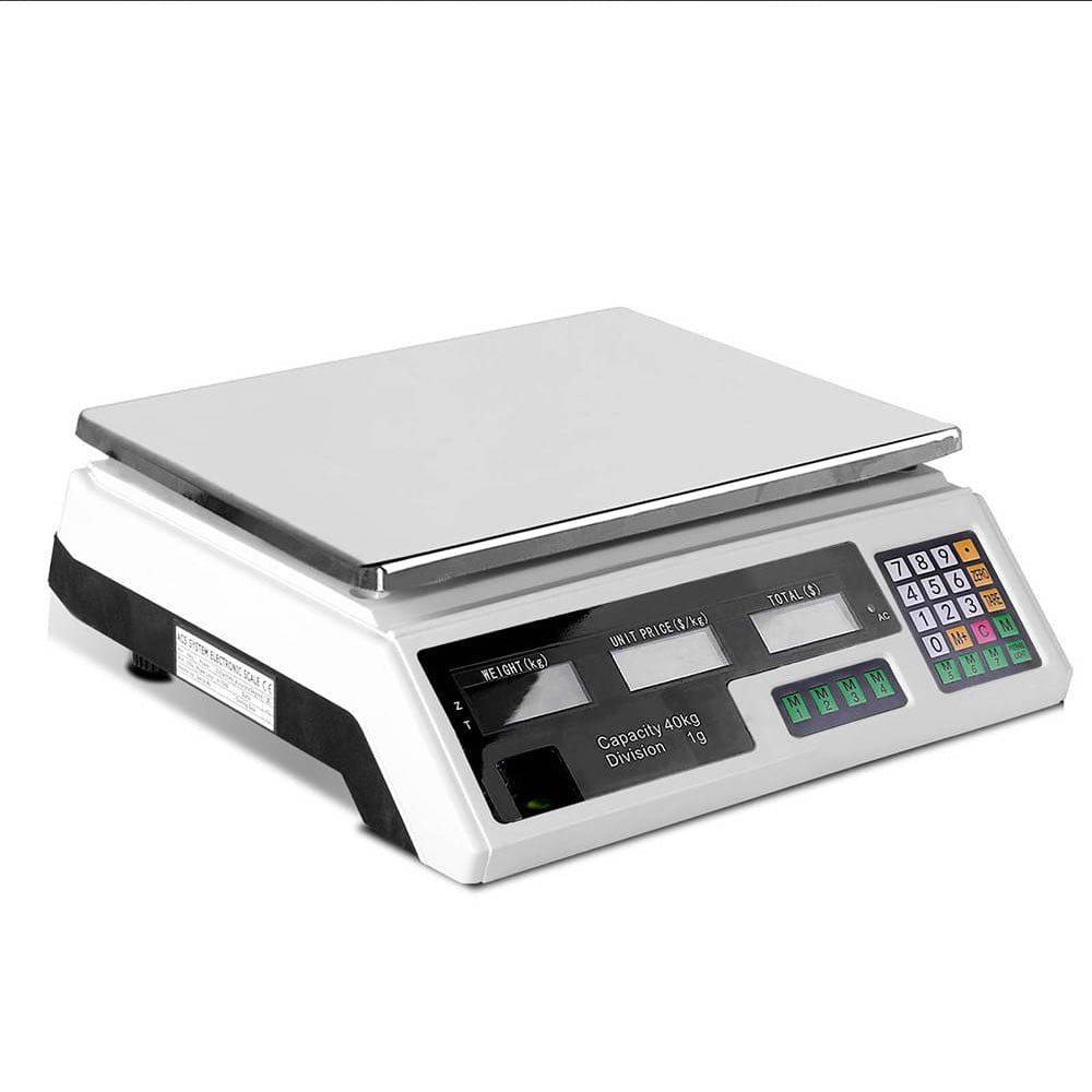 Emajin Home & Garden > Scales > Kitchen Scales Emajin Scales Digital Kitchen 40KG Weighing Scales Platform Scales White LCD