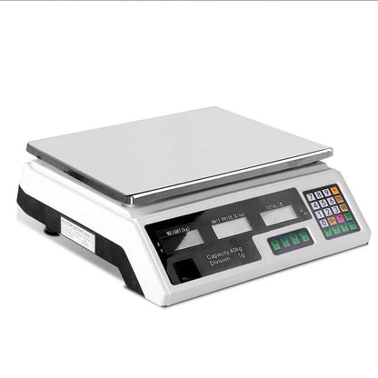 Emajin Home & Garden > Scales > Kitchen Scales Emajin Scales Digital Kitchen 40KG Weighing Scales Platform Scales White LCD