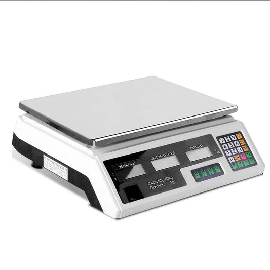 Emajin Home & Garden > Scales > Kitchen Scales Emajin Scales Digital Kitchen 40KG Weighing Scales Platform Scales White LCD