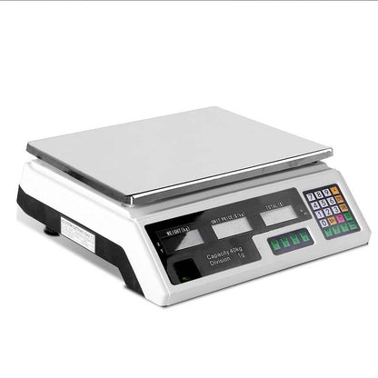 Emajin Home & Garden > Scales > Kitchen Scales Emajin Scales Digital Kitchen 40KG Weighing Scales Platform Scales White LCD