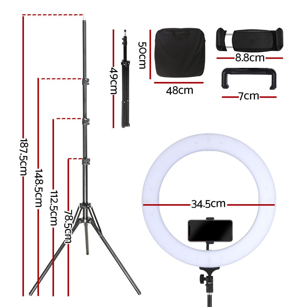 Embellir Audio & Video > Photography > Camera Accessories Embellir Ring Light 14" Tripod Stand