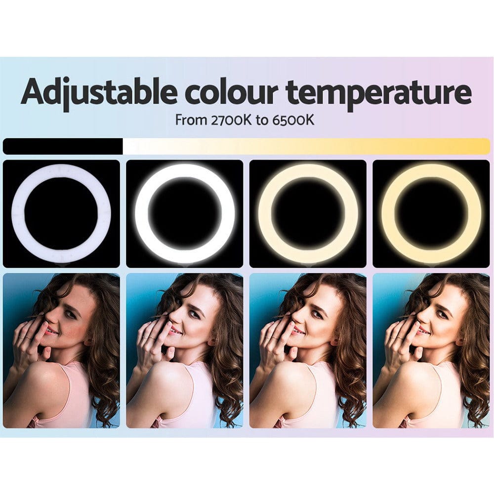 Embellir Audio & Video > Photography > Camera Accessories Embellir Ring Light 19" Tripod Stand Black
