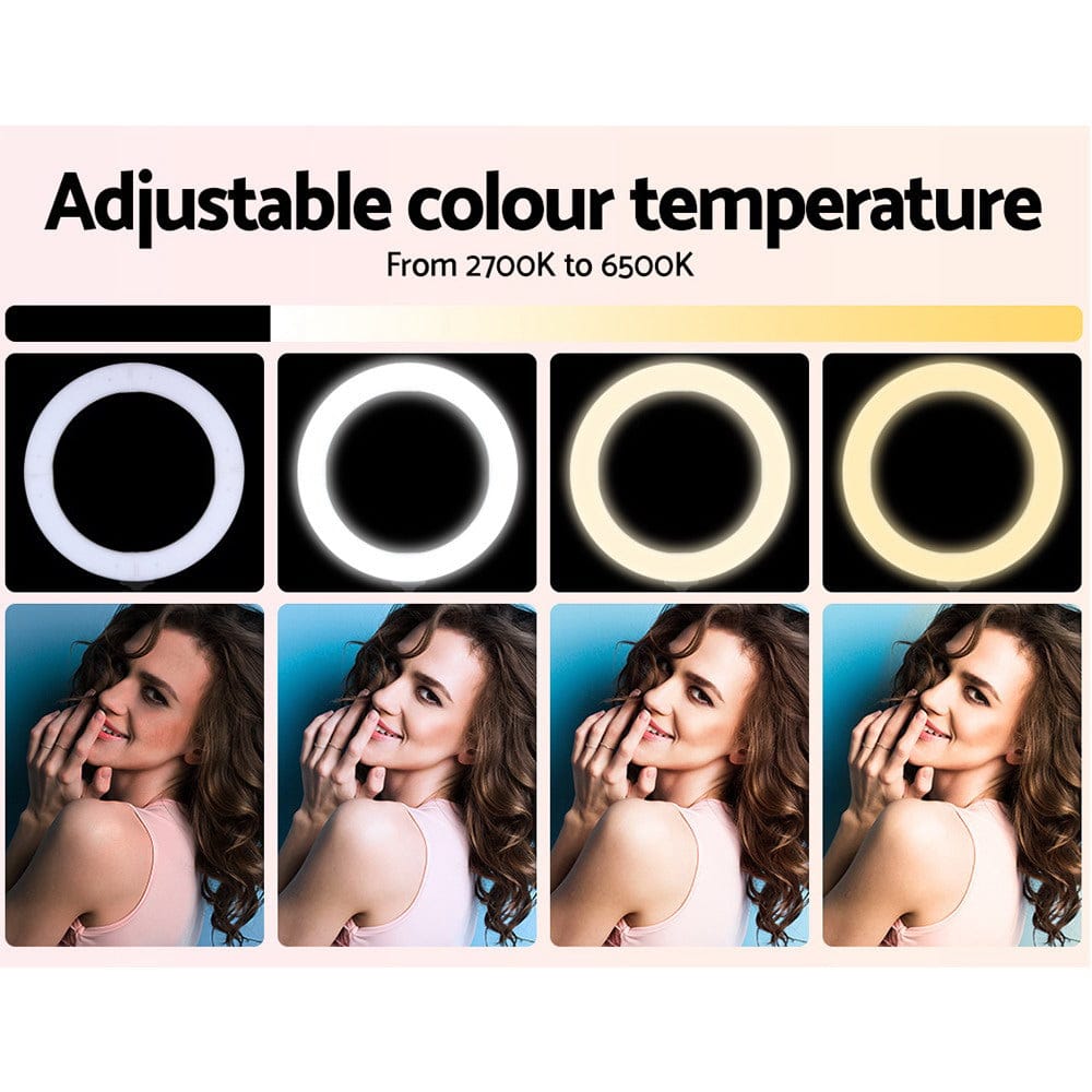 Embellir Audio & Video > Photography > Camera Accessories Embellir Ring Light 19" Tripod Stand Pink