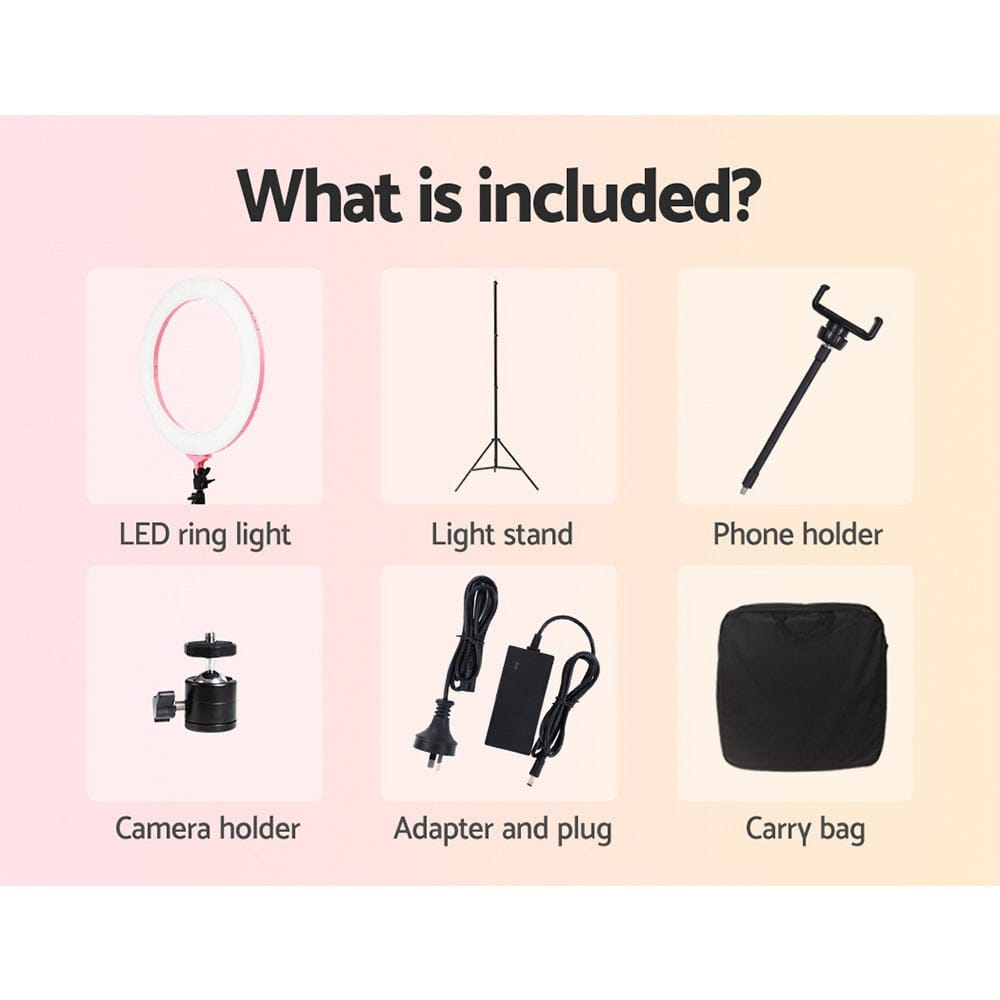Embellir Audio & Video > Photography > Camera Accessories Embellir Ring Light 19" Tripod Stand Pink