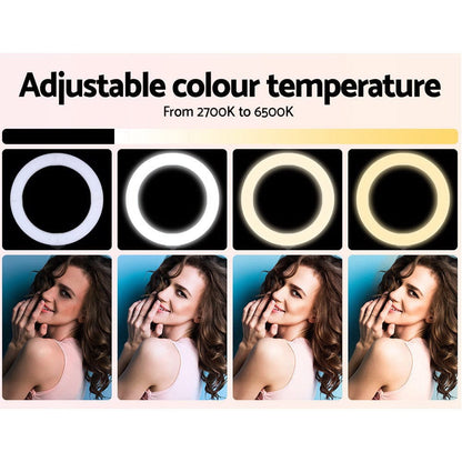Embellir Audio & Video > Photography > Camera Accessories Embellir Ring Light 19" Tripod Stand Silver