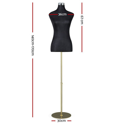 Embellir Commercial > Commercial Others > Mannequins Embellir Female Mannequin Dummy Model Dressmaker Clothes Display Torso Tailor BK