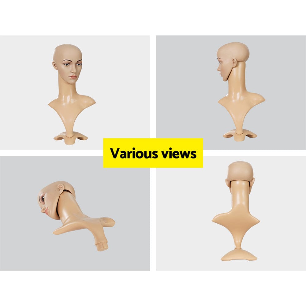 Embellir Commercial > Commercial Others > Mannequins Embellir Female Mannequin Head Dummy Model Display Shop Stand Professional Use