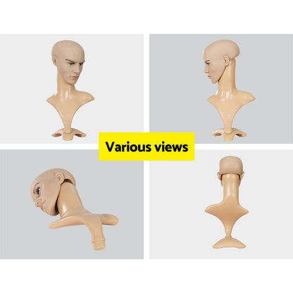Embellir Commercial > Commercial Others > Mannequins Embellir Male Mannequin Head Dummy Model Display Shop Stand Professional Use
