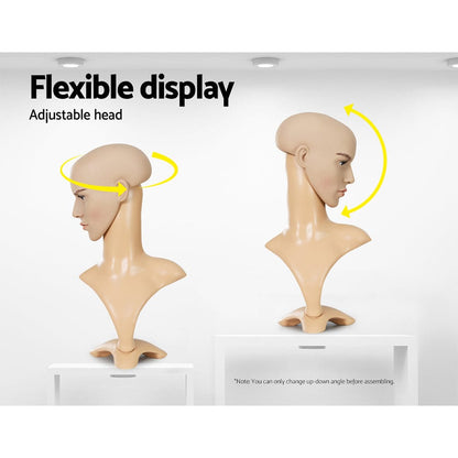 Embellir Commercial > Commercial Others > Mannequins Embellir Male Mannequin Head Dummy Model Display Shop Stand Professional Use