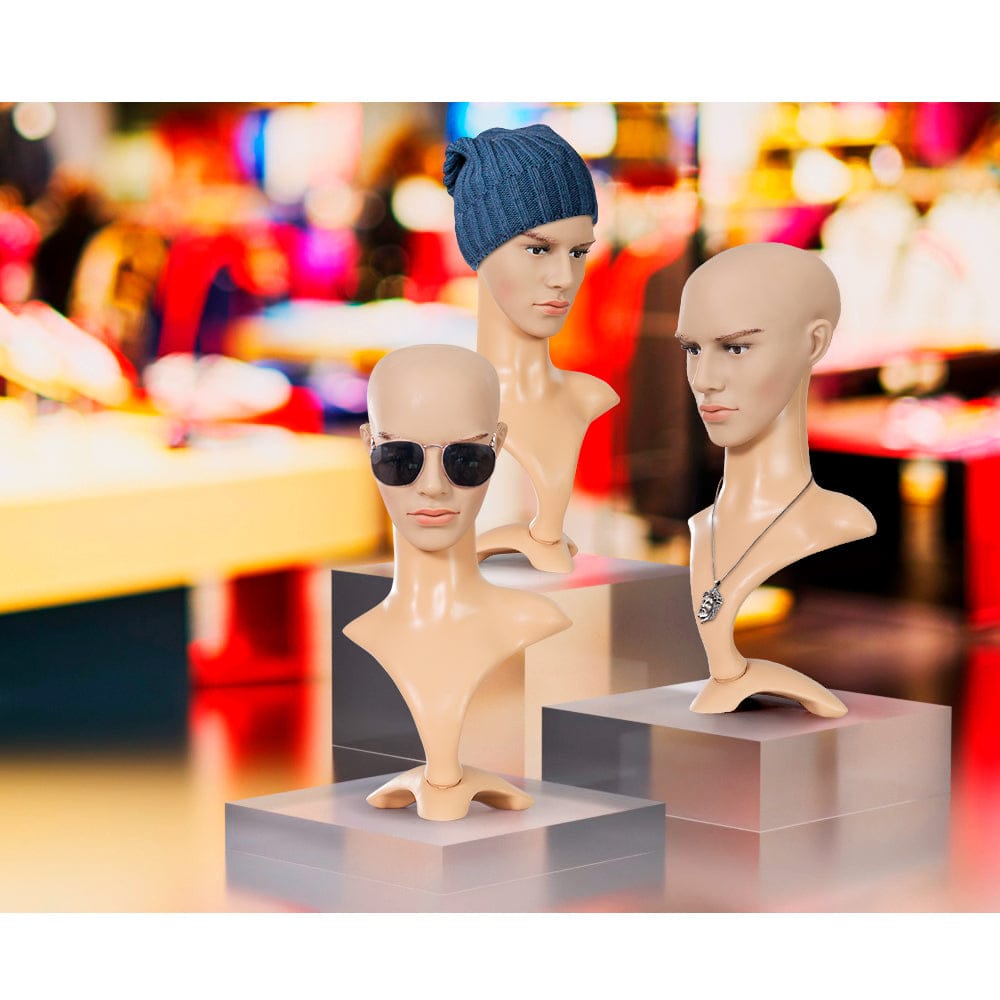 Embellir Commercial > Commercial Others > Mannequins Embellir Male Mannequin Head Dummy Model Display Shop Stand Professional Use